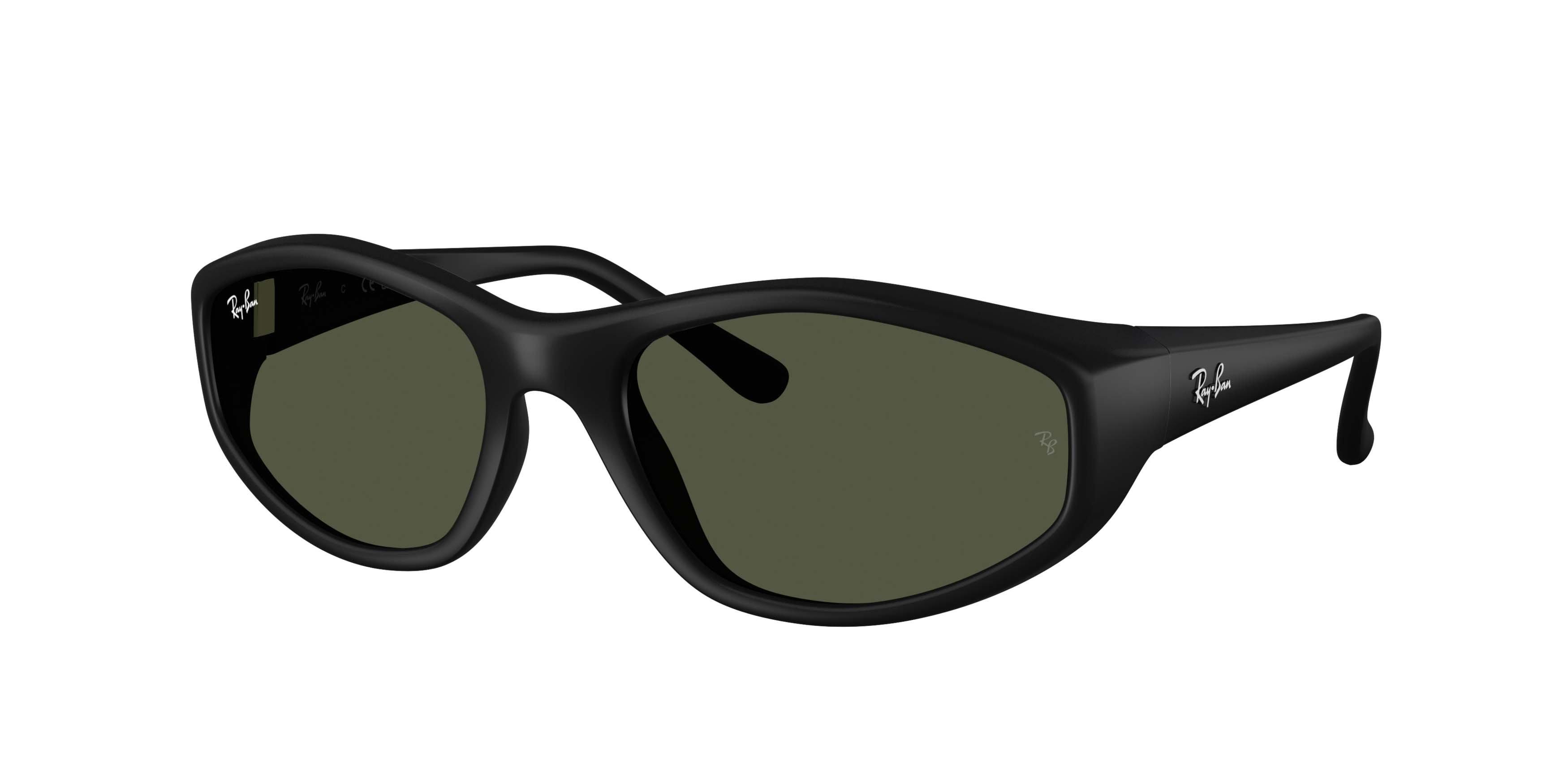 Ray-Ban RB2228 Dark Green Sunglasses - Rubber Black - BLACK/GREEN